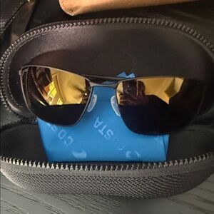 Costa Black and Gold Sunglasses with Case